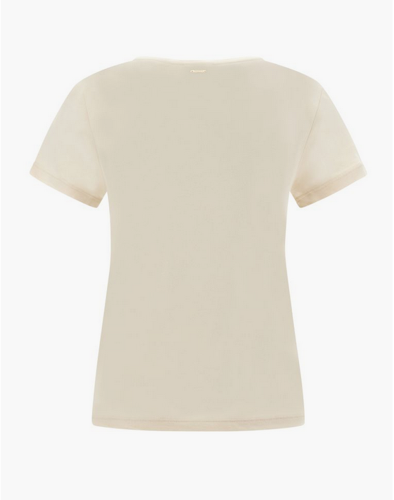 Freddy maglietta da donna in jersey modal con stampa fantasia floreale S3WSLT5 WFLO55 bianco