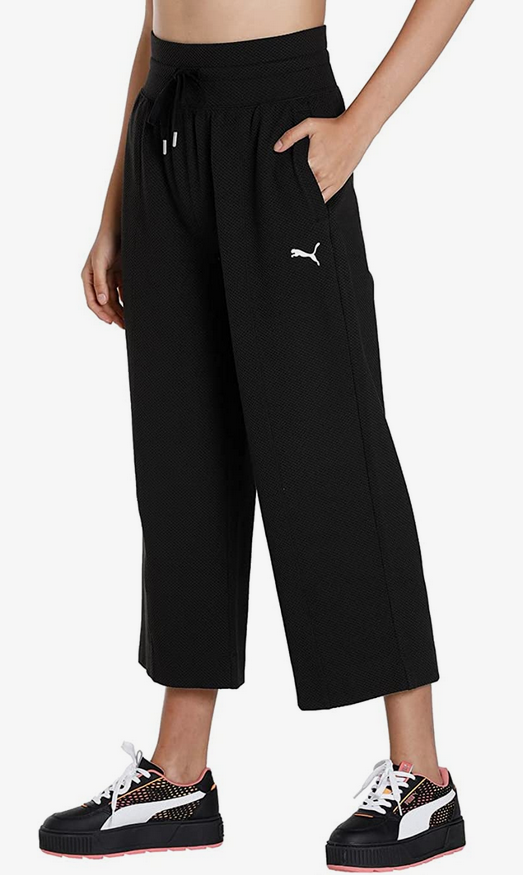 Puma Pantalone sportivo da donna a sigaretta Her Straight 673113-01 nero