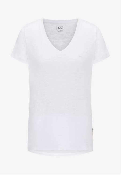 T-shirt scollo a v, con logo Lee - La Redoute T-shirt scollo a v, con logo Lee - La Redoute