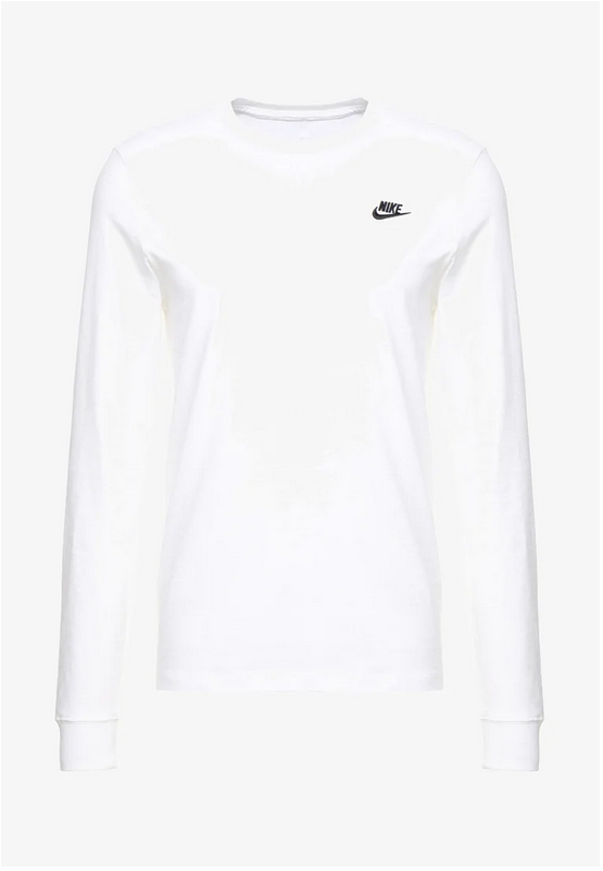 Nike T shirt manica lunga a uomo Club Sportwear AR5193 100 white Sportiamo