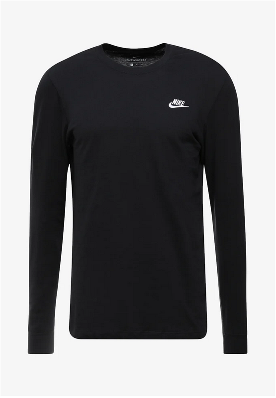 Nike T-shirt manica lunga a uomo Club Sportwear AR5193-010 black