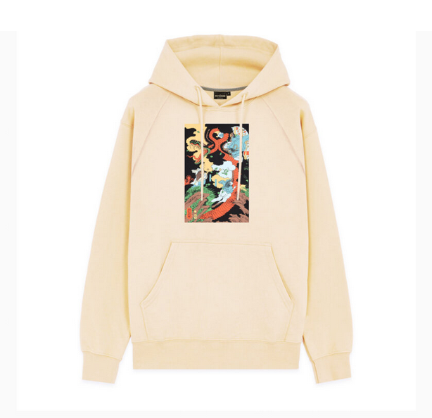 Dolly Noire Felpa con cappuccio da adulti Kiyo Hoodie SW418-SA-01 beige raggio di luna