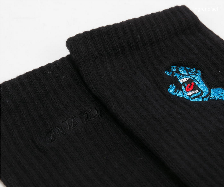 Santa Cruz calza per il tempo libero Screaming Mini Hand Socks SCA-SCK-0128 black