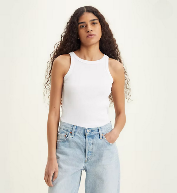 Levi's canotta a costine A3381-0000 white