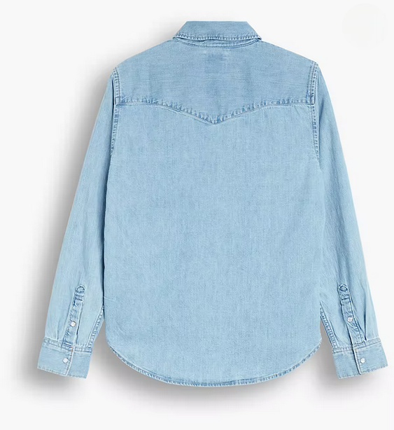 Levi's camicia in jeans da donna Western Essential 16786-0001 cool out-blu