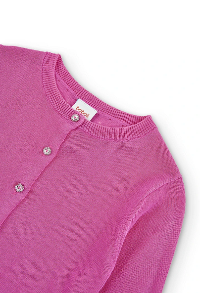 Boboli giacchetta tricot per bambina e ragazza con dettaglio bottoni 726364-3805 orchidea