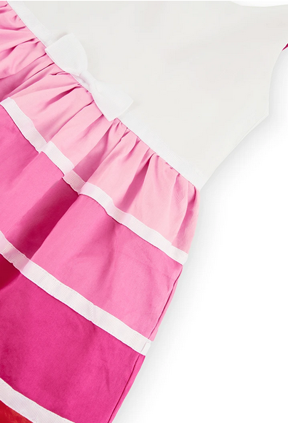 Boboli Vestito senza maniche in Satin da bambina e ragazza 726409 1100 bianco