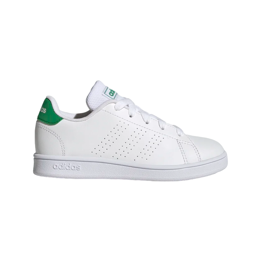 Adidas scarpa sneakers da ragazzi Advantage GY6995 bianco verde