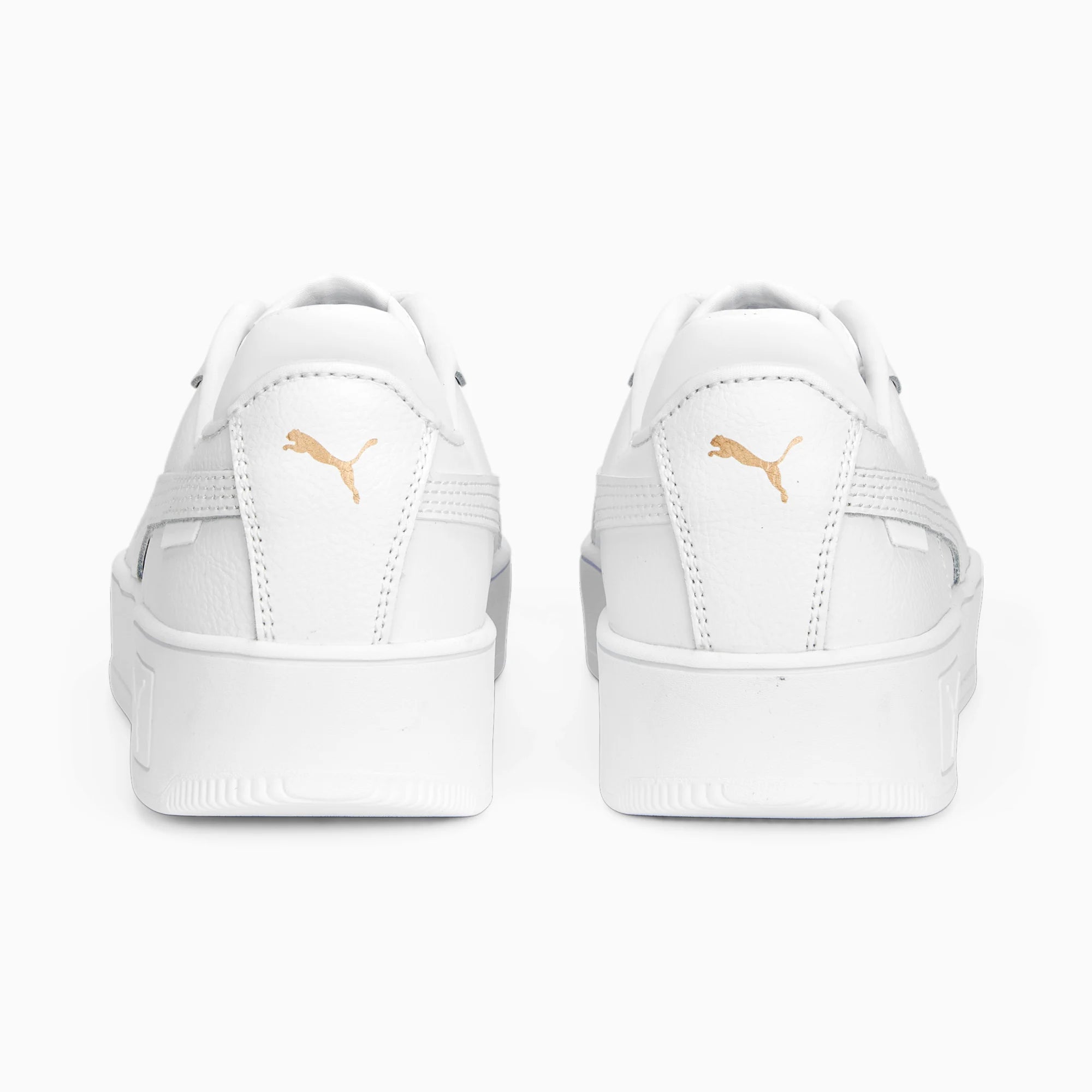 Puma scarpa sneakers da donna Carina Street 389390-14 bianco oro