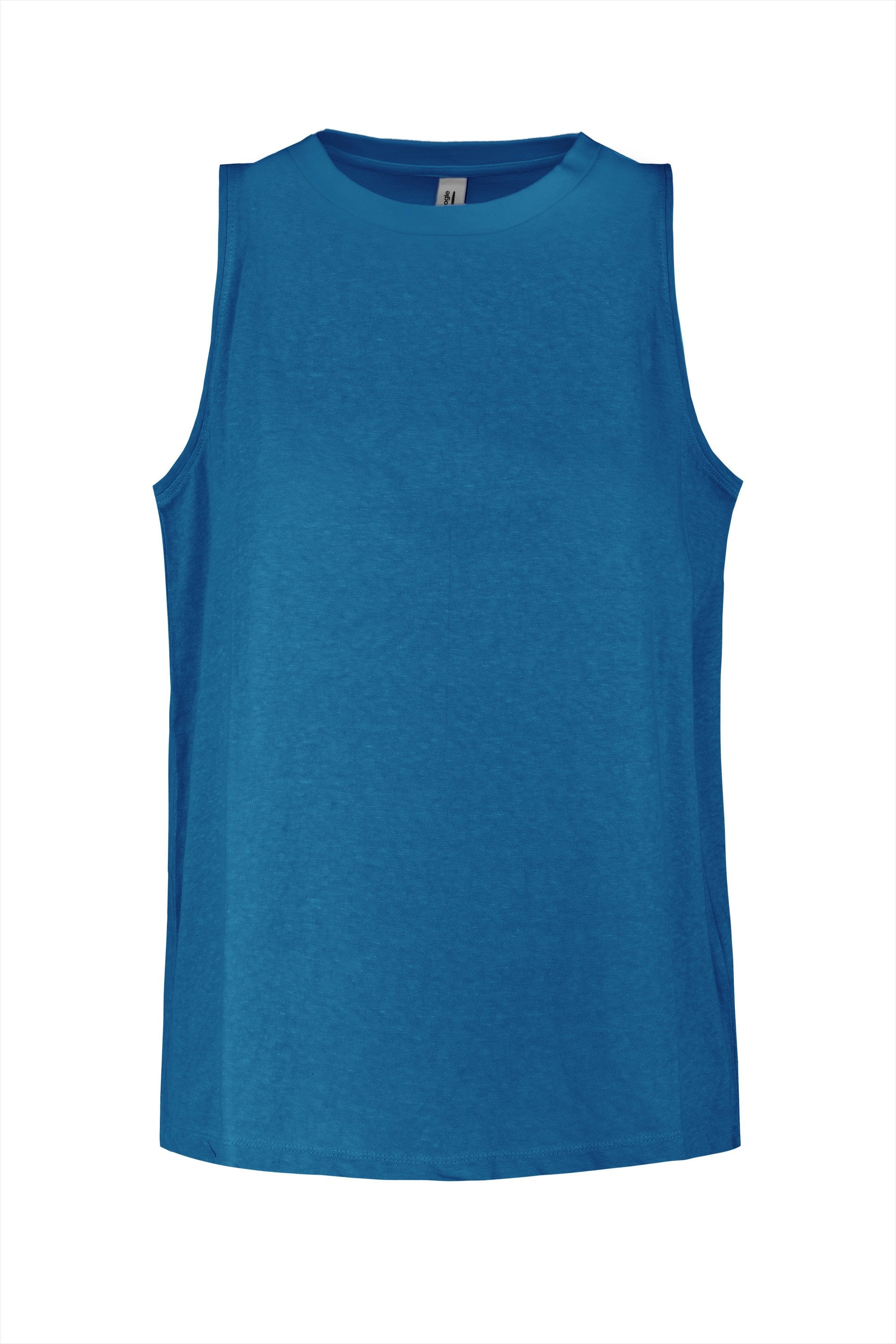 Bomboogie canotta da donna in cotone TW7463TJSEY cobalto