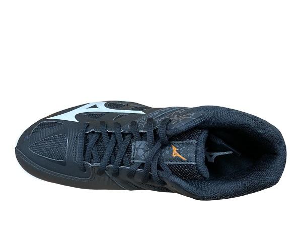 Mizuno scarpa da pallavolo alta da uomo Thunder Blade 2 Mid V1GA197550 nero bianco