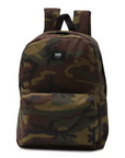 Zaino Vans OLD SKOOL IIII BACKPACK VN0A5KHQ97I1 classic camo con stampa mimetica e logo - vista frontale