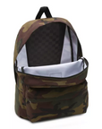 Zaino Vans OLD SKOOL IIII BACKPACK classic camo - vista laterale con tasca portabottiglia