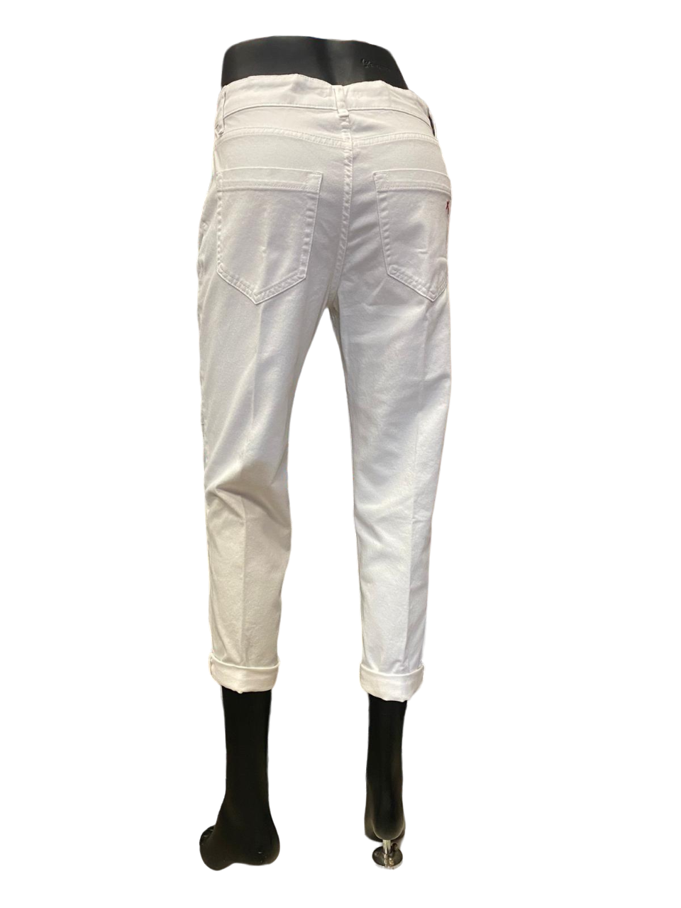 Griffai pantalone 5 tasche in bull da donna DGP3710 bianco