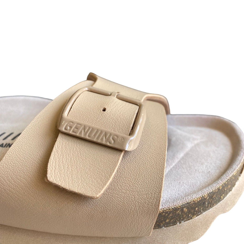 Geniuns sandalo anatomico in vegan da donna Toronto G104833 limone