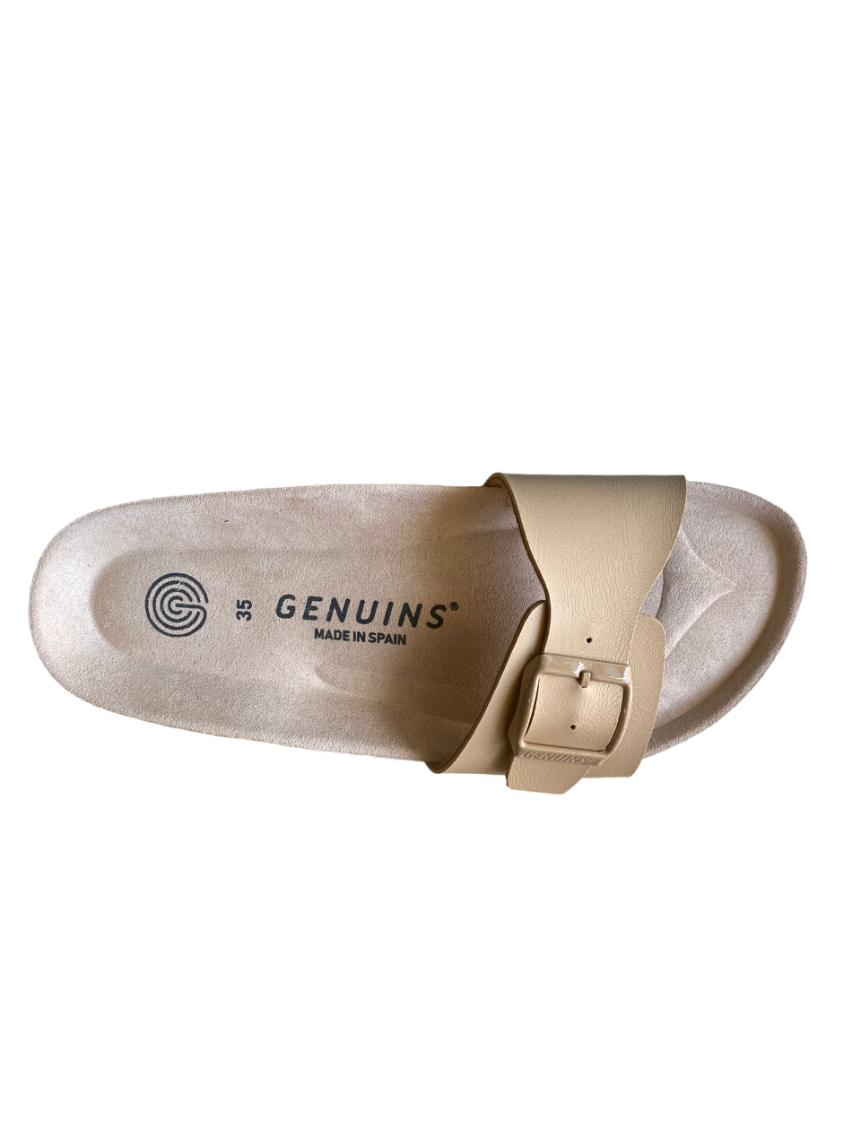 Geniuns sandalo anatomico in vegan da donna Toronto G104833 limone