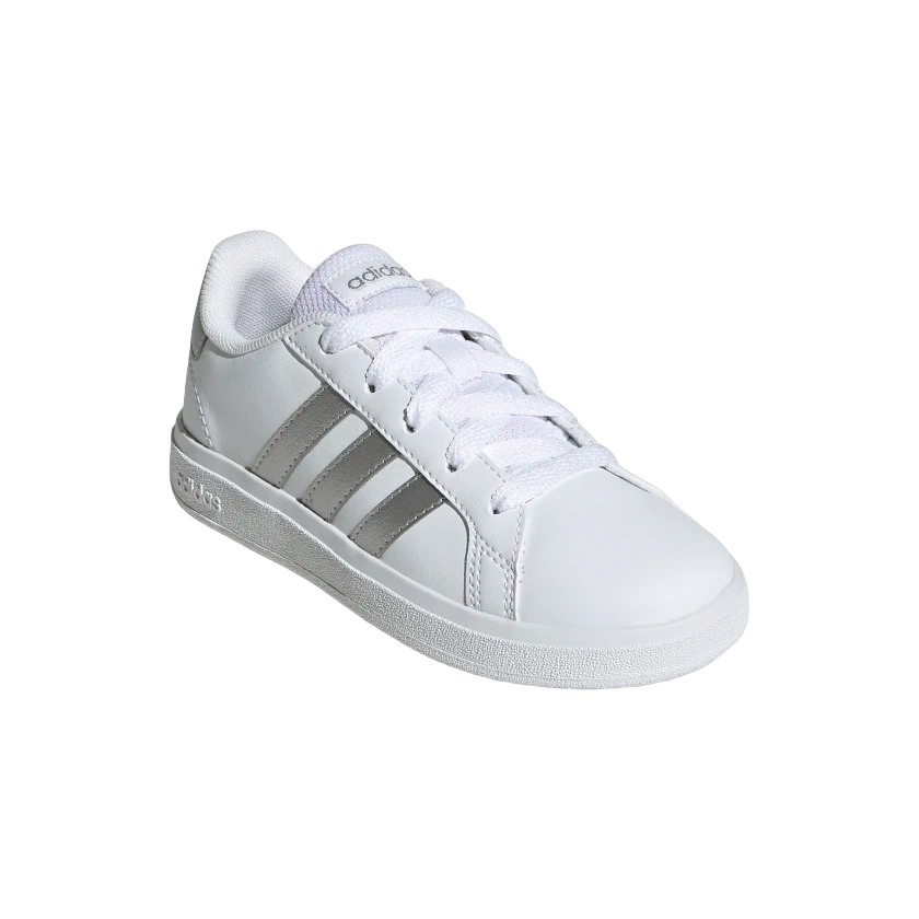Adidas white silver sales