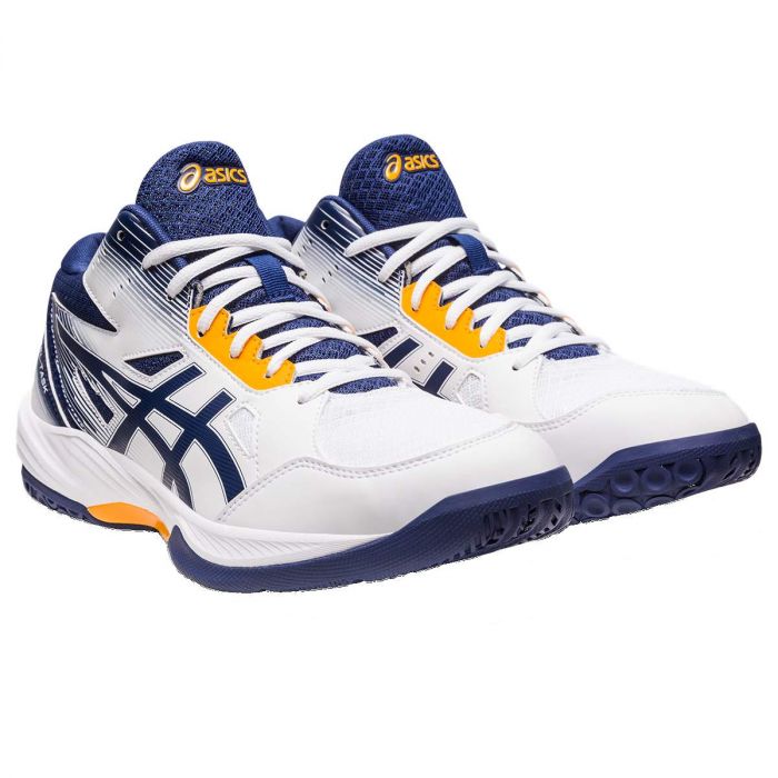 Asics scarpa da pallavolo da uomo Gel Task MT 3 1071A078 100 bianco-blu