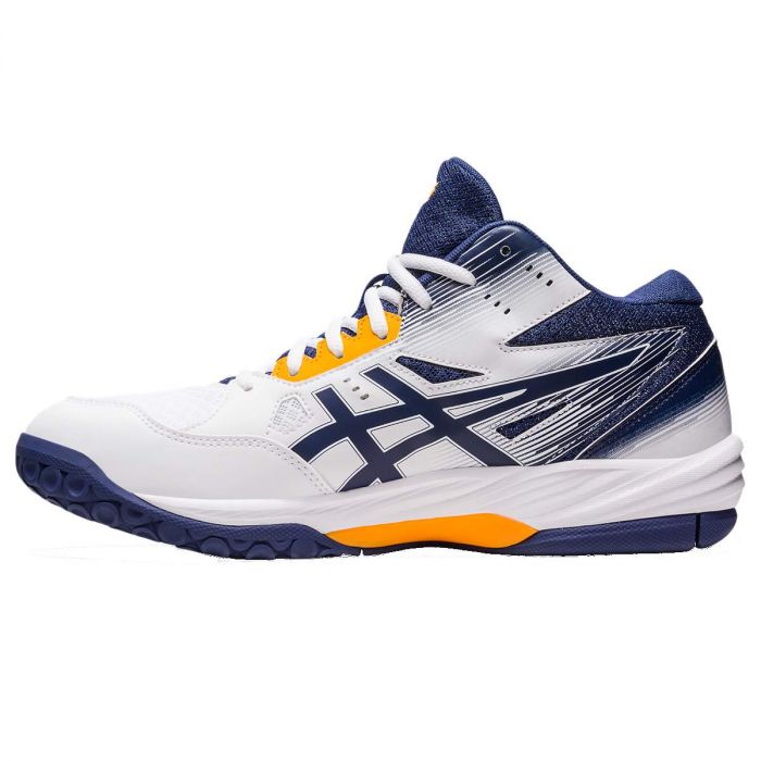 Asics scarpa da pallavolo da uomo Gel Task MT 3 1071A078 100 bianco-blu