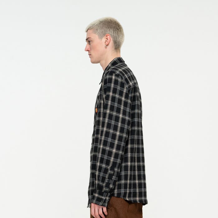 Santa Cruz Camicia manica lunga Apex black check