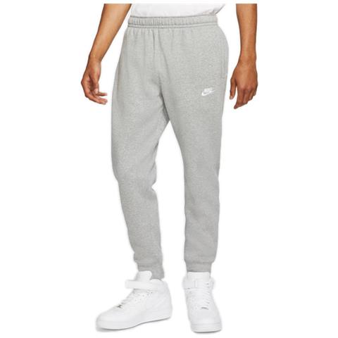 Nike Pantalone Jogger da uomo con elastico al fondo Club Fleece BV2671 063 grigio