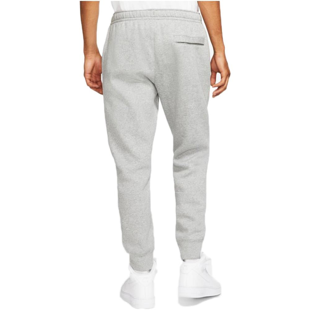 Nike Pantalone Jogger da uomo con elastico al fondo Club Fleece BV2671 063 grigio