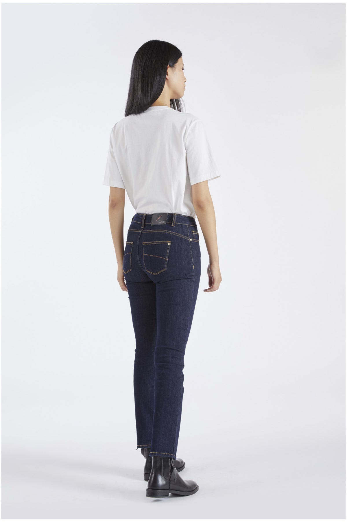 CafèNoir Audrey denim slim ida donna superstretch C7JJ1001 B009 indaco