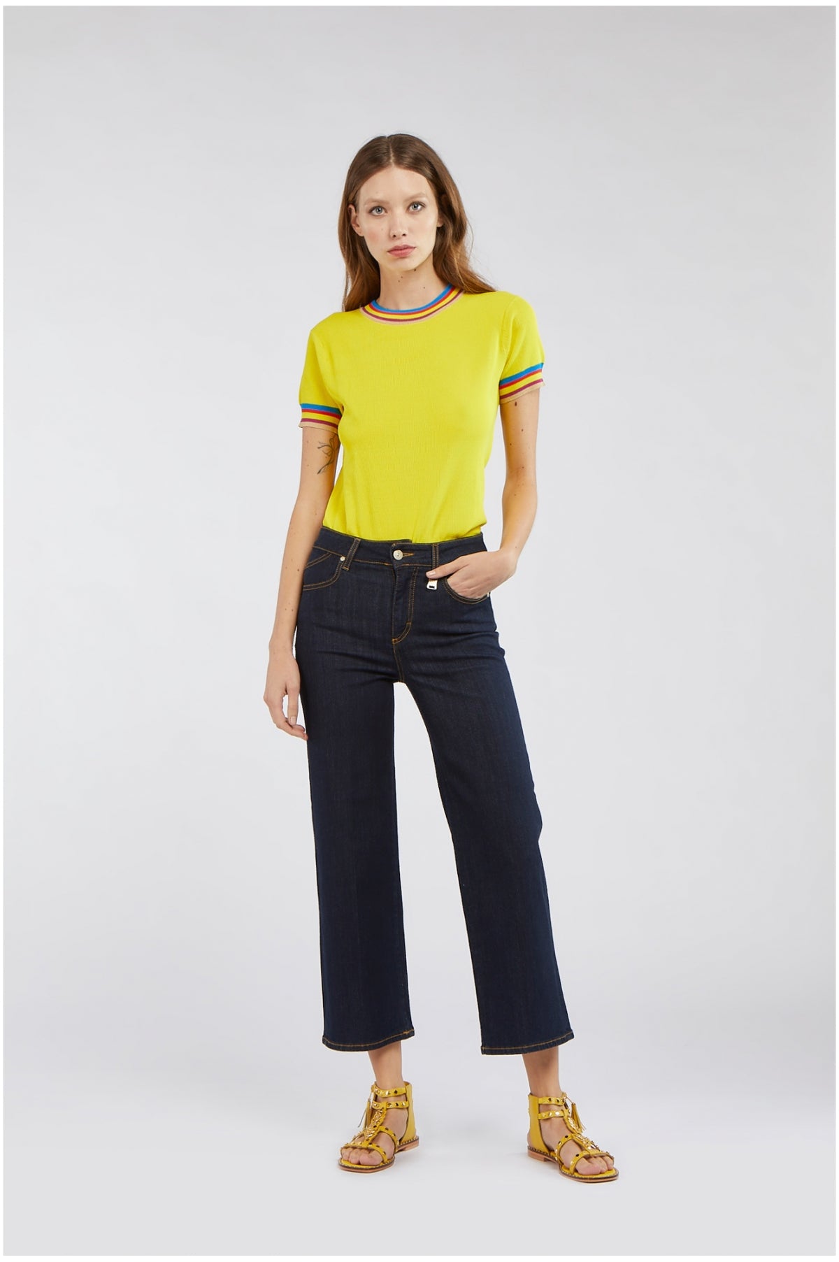 CafèNoir denim culotte da donna C7JJ1003 B009 indaco
