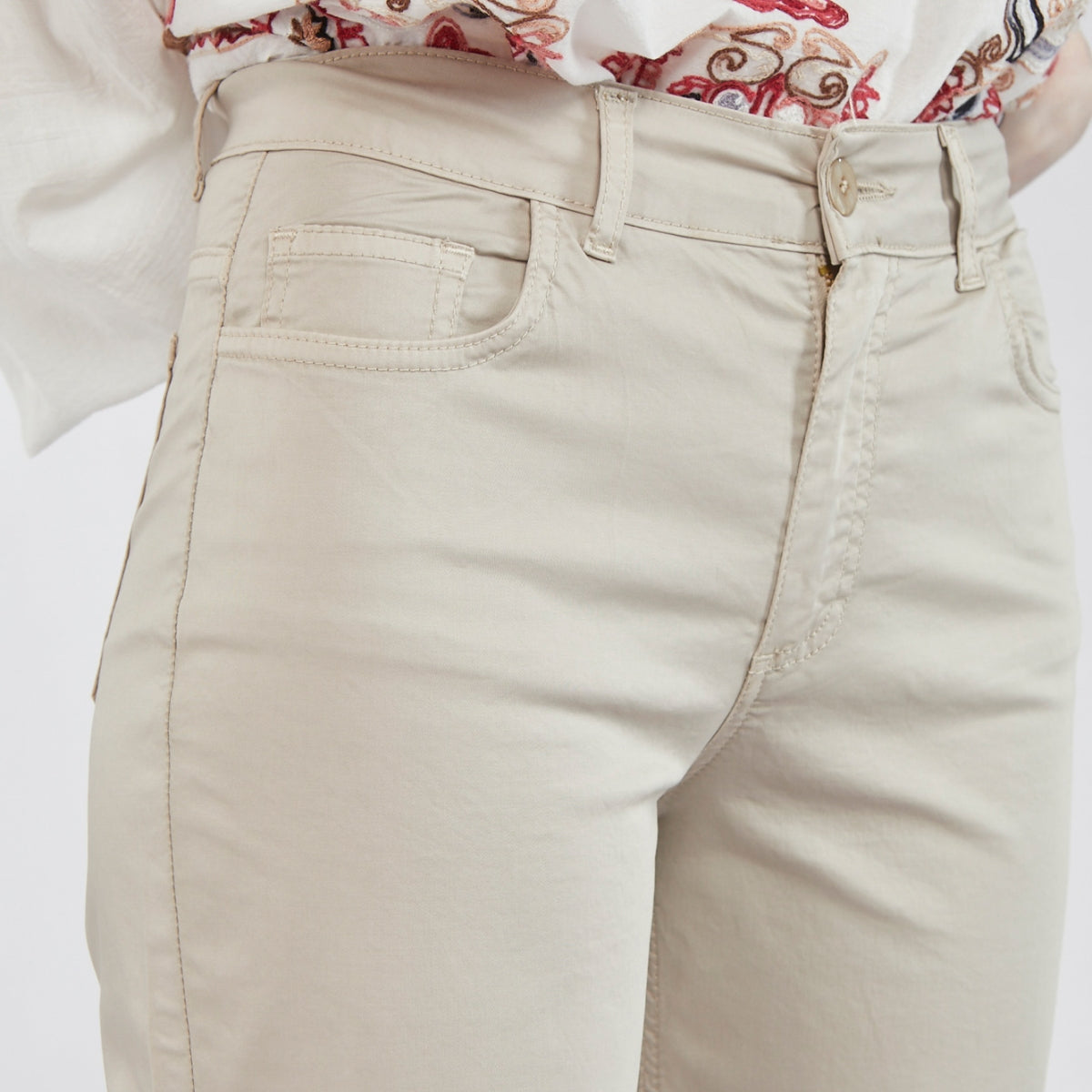 CafèNoir Pantalone Culotte con Passamaniera C7JP0036 M039 orzo