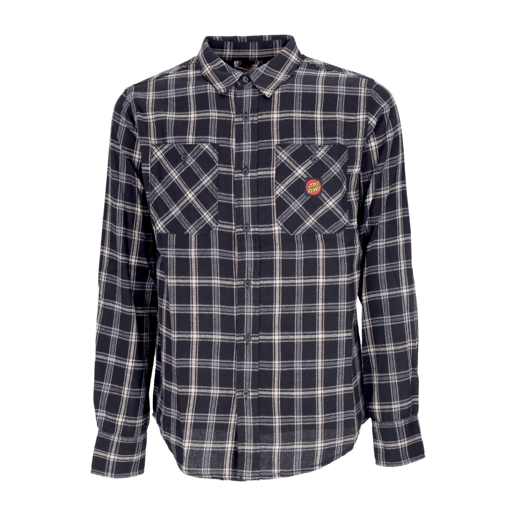 Santa Cruz Camicia manica lunga Apex black check