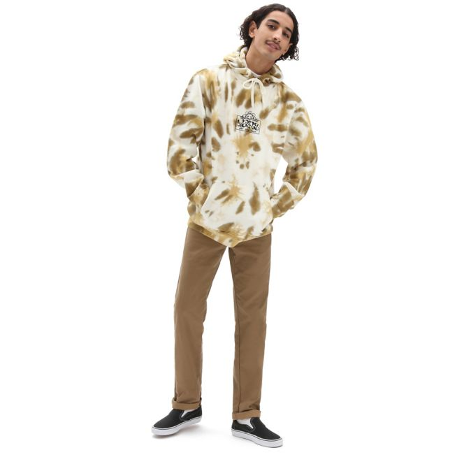 Vans Felpa con cappuccio da uomo Look Ahead Tie Dye Po Nutria VN0A5KEFZBN1 beige