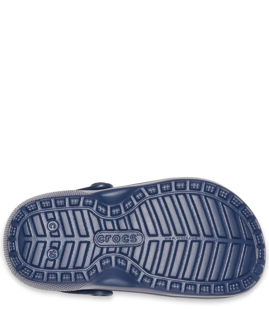 Crocs sandalo sabot da bambino con pelliccetta Classic Lined Clog 203506 459 NACH blu-grigio