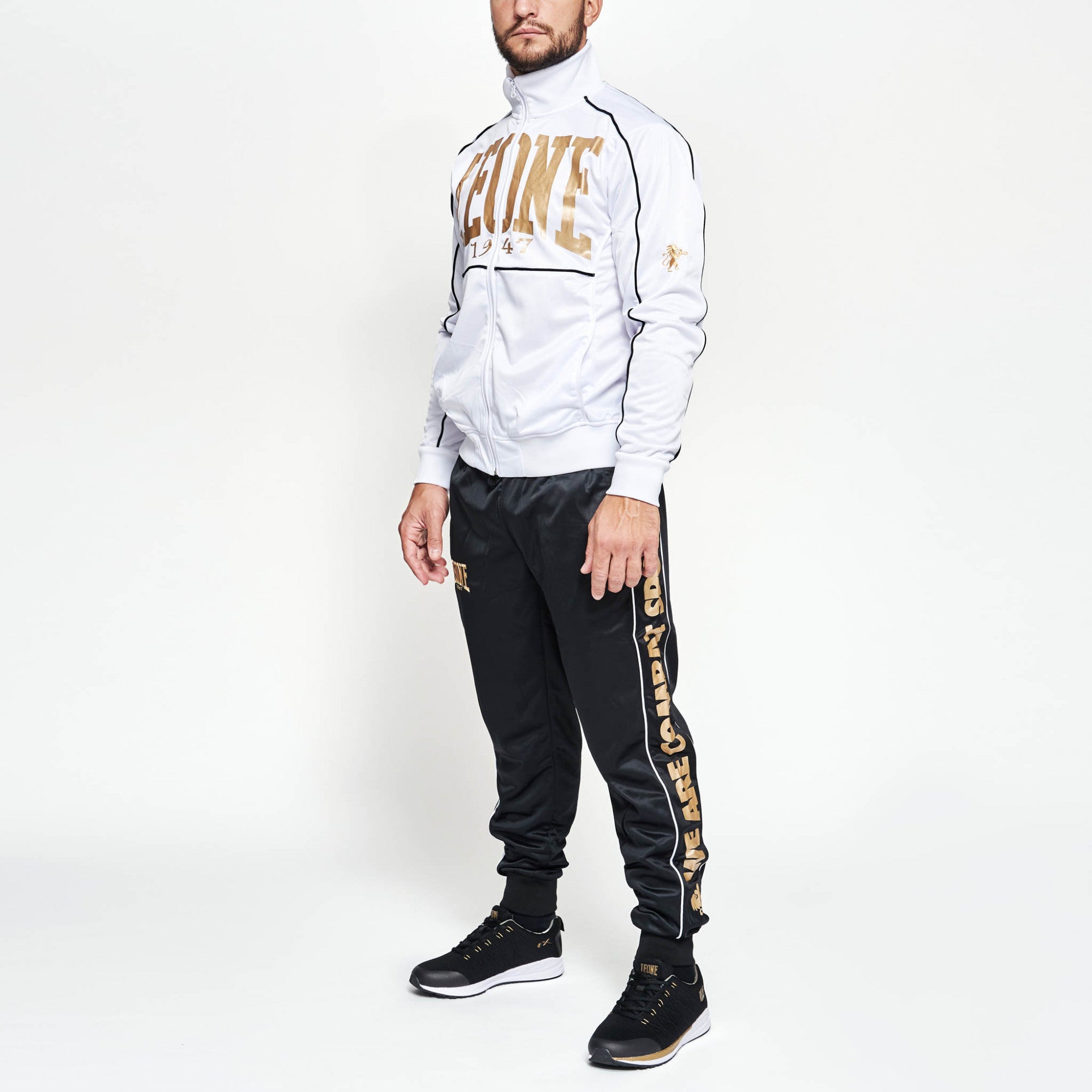 Leone Tuta sportiva da uomo Premium AB300 bianco