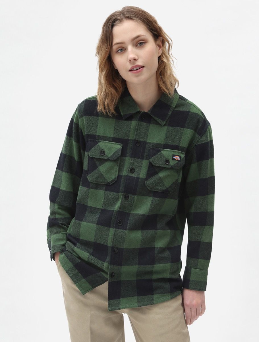 Dickies Camicia Unisex a quadri New Sacramento DK0A4XDZPG pine green