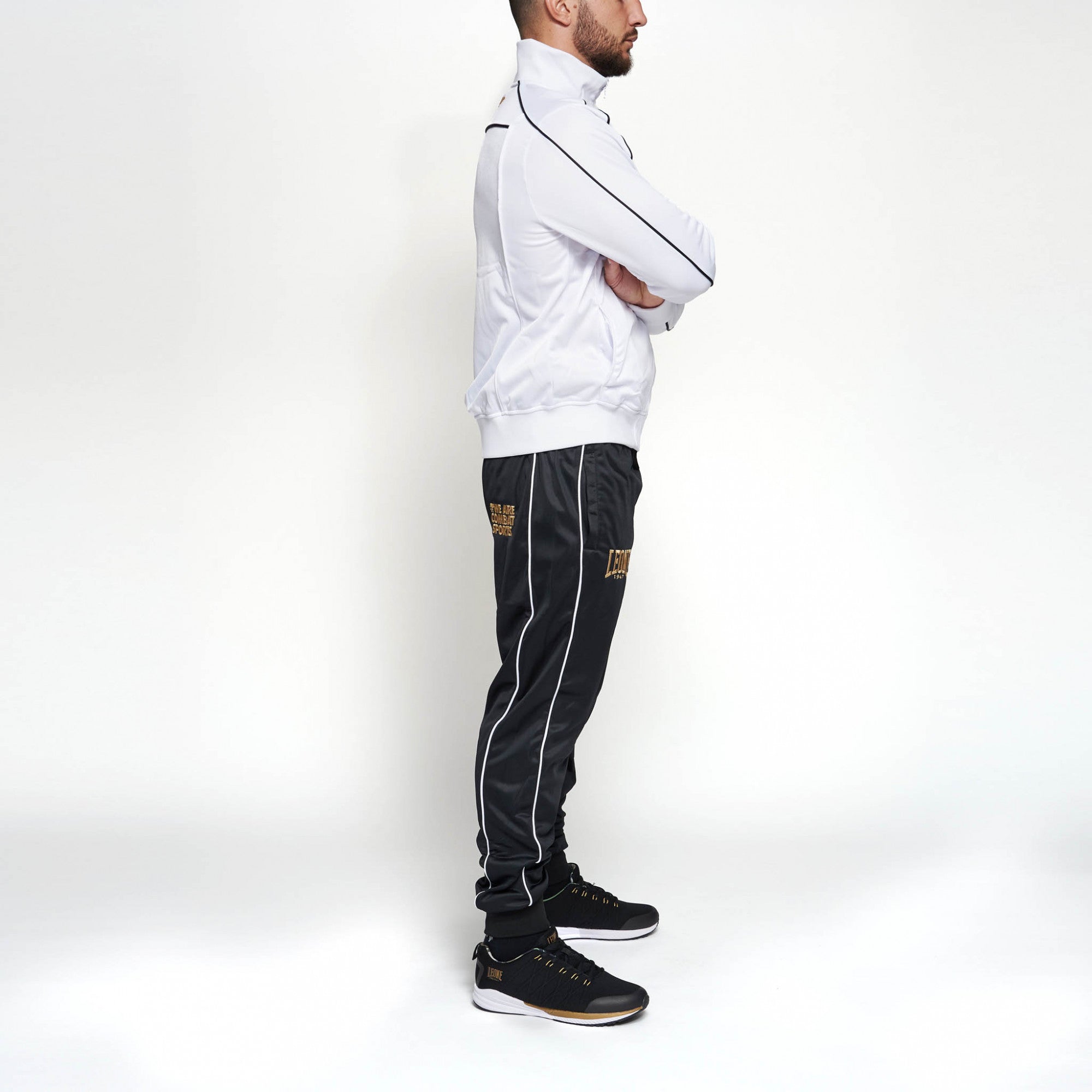 Leone Tuta sportiva da uomo Premium AB300 bianco