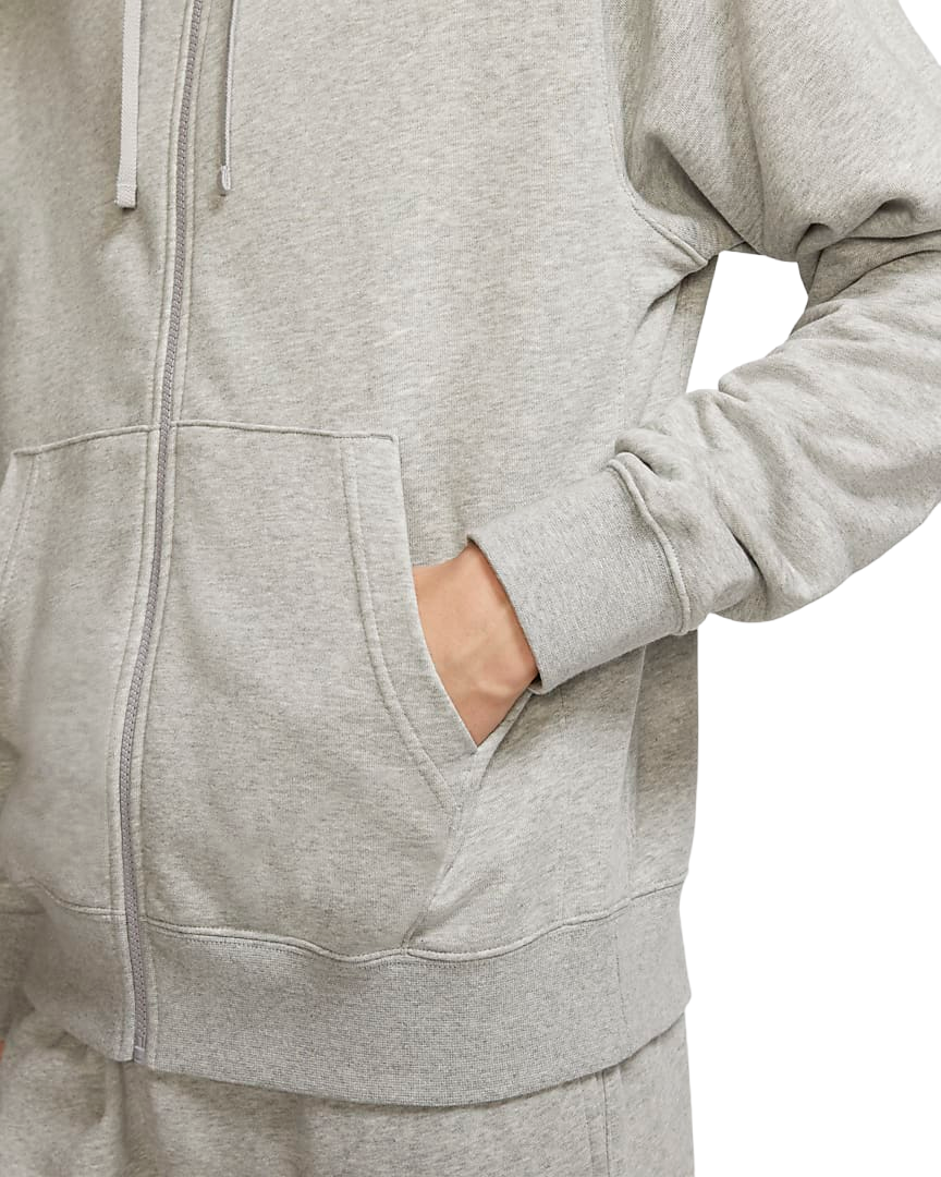 Nike Felpa con cappuccio e zip intera Sportswear Club BV2648-063 grigio scuro