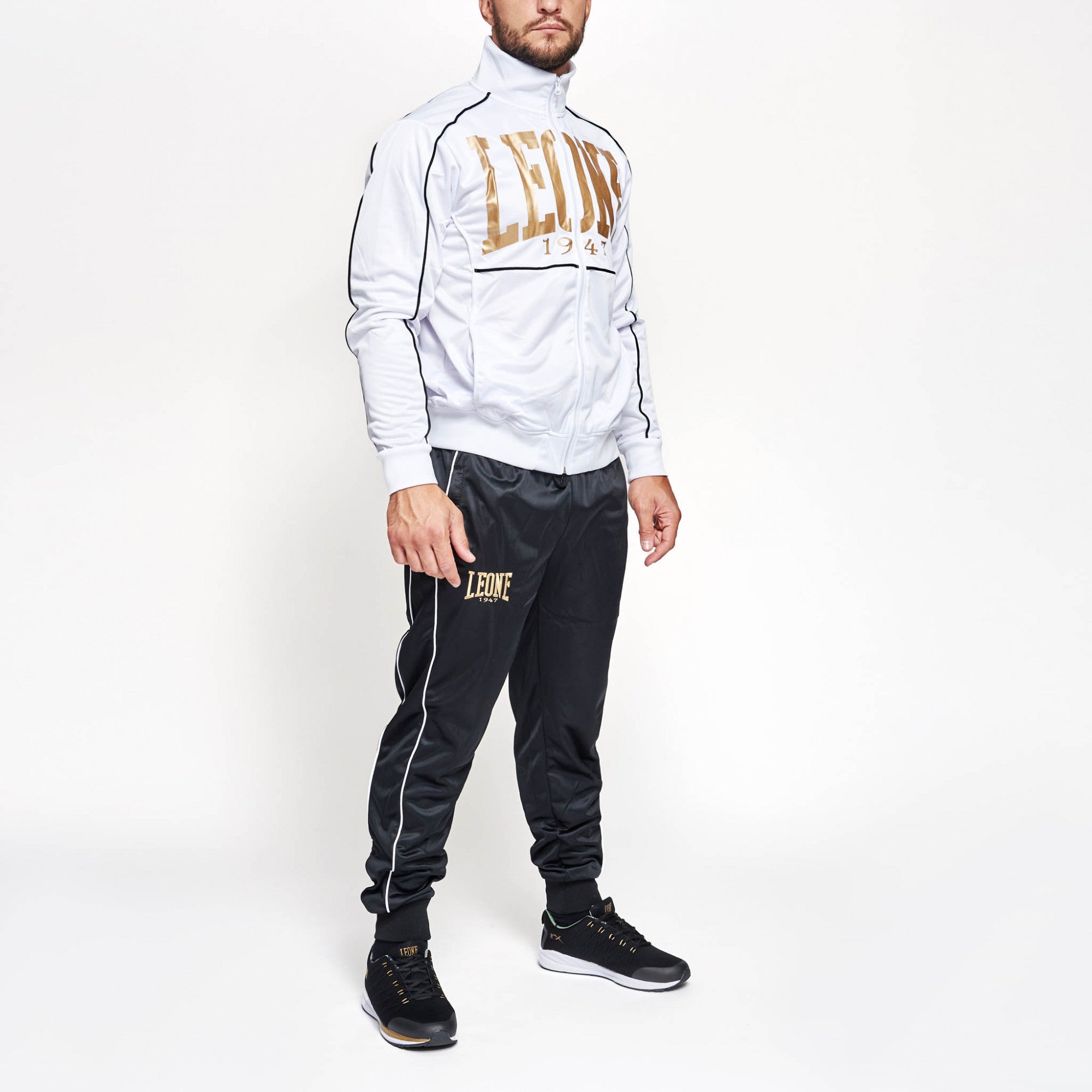 Leone Tuta sportiva da uomo Premium AB300 bianco