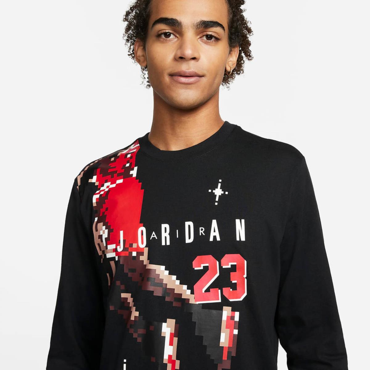 Jordan T-shirt manica lunga da uomo DC9793 010 nero