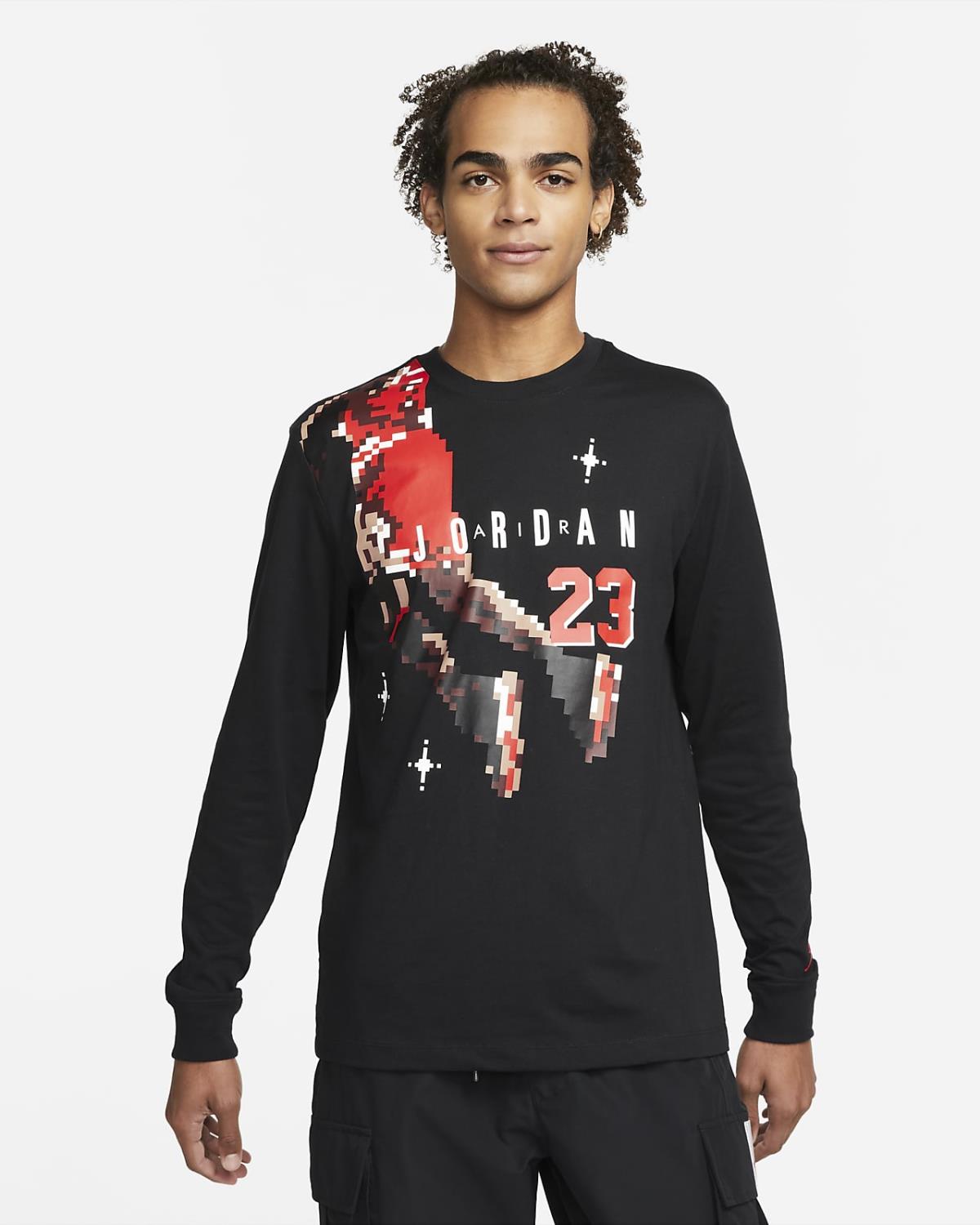 Jordan T-shirt manica lunga da uomo DC9793 010 nero