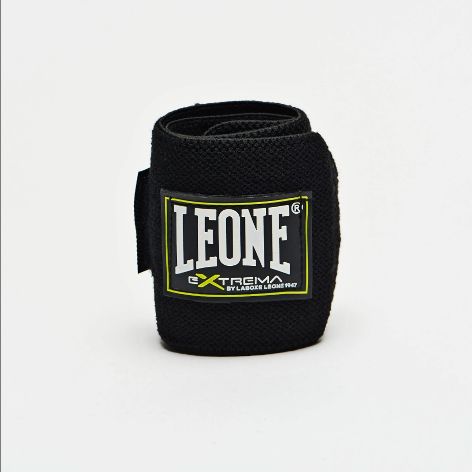 Leone polsiera per sollevamento pesi AB706 nero