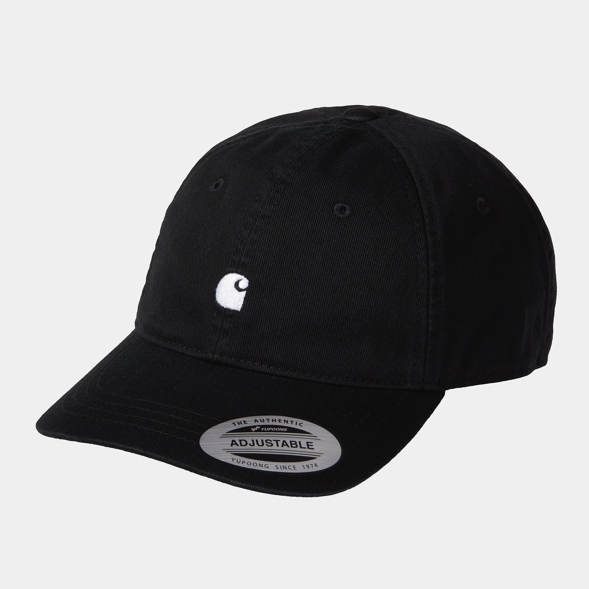 Carhartt Cappellino Medison Logo I023750 0D2 black-white