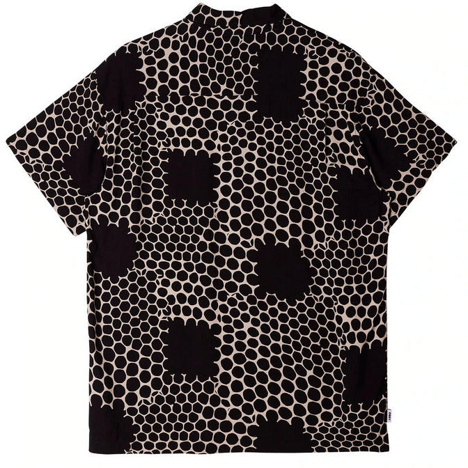 Obey Camicia manica Corta fantasia nido d'ape 181210340 black multi