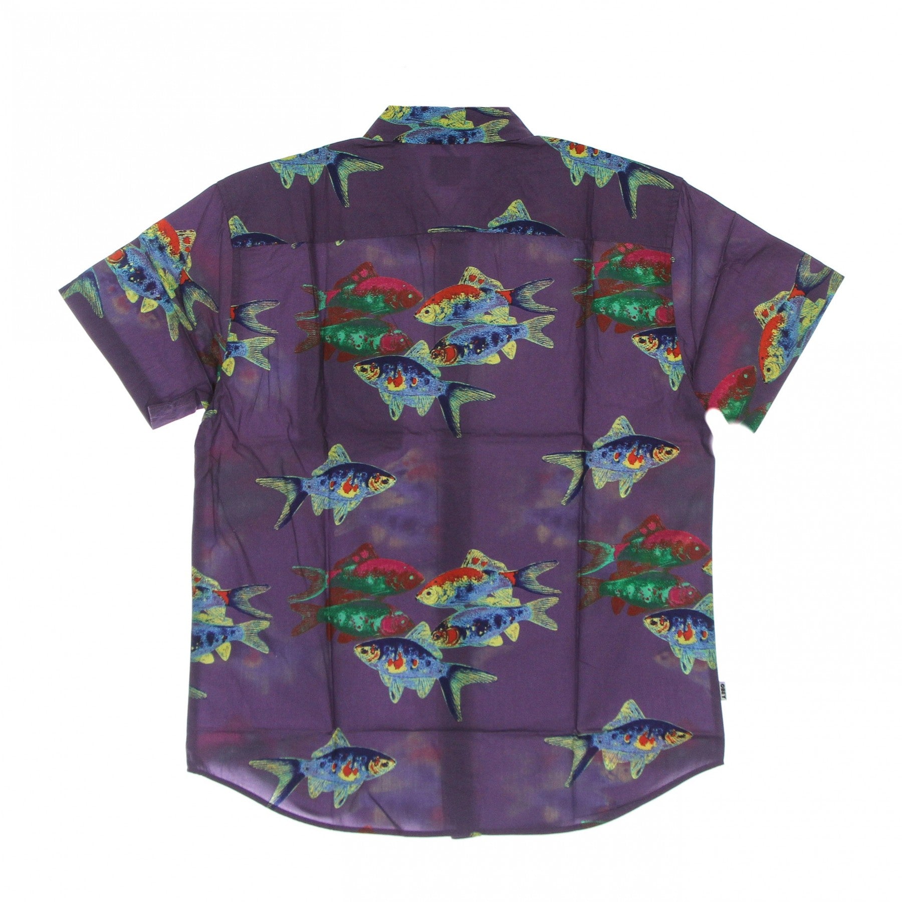 Obey Camicia manica corta da uomo Fishbowl Woven SS 181210338 lavanda
