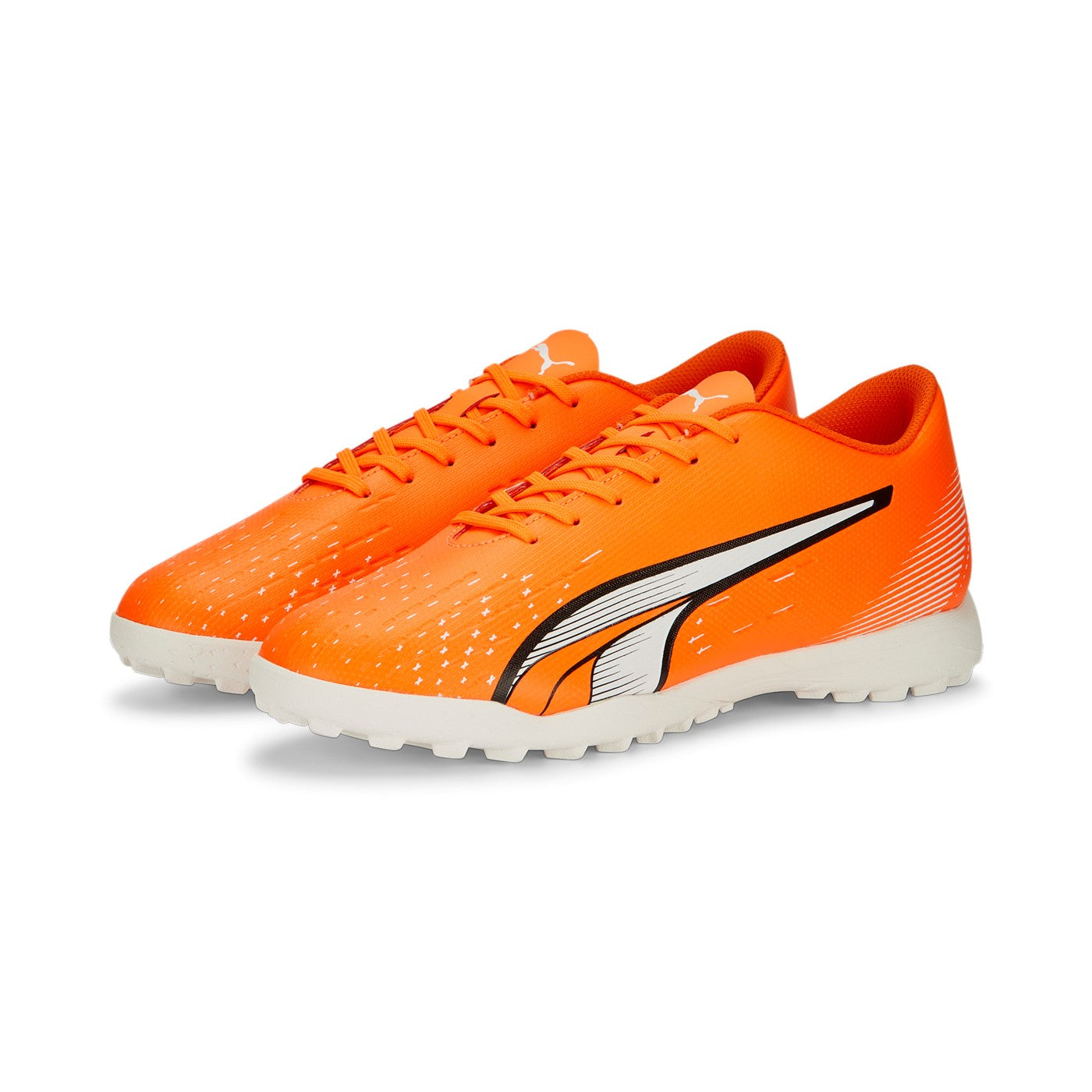 Puma scarpa da calcetto da uomo Ultra Play TT 107226 01 arancione-bianco