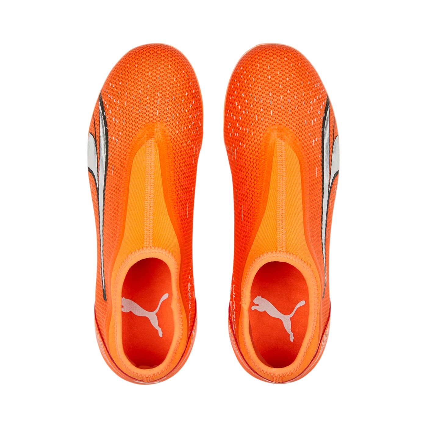 Puma scarpa da calcio da ragazzo Ultra Mach LL MG 107230 01 arancio-bianco-blu