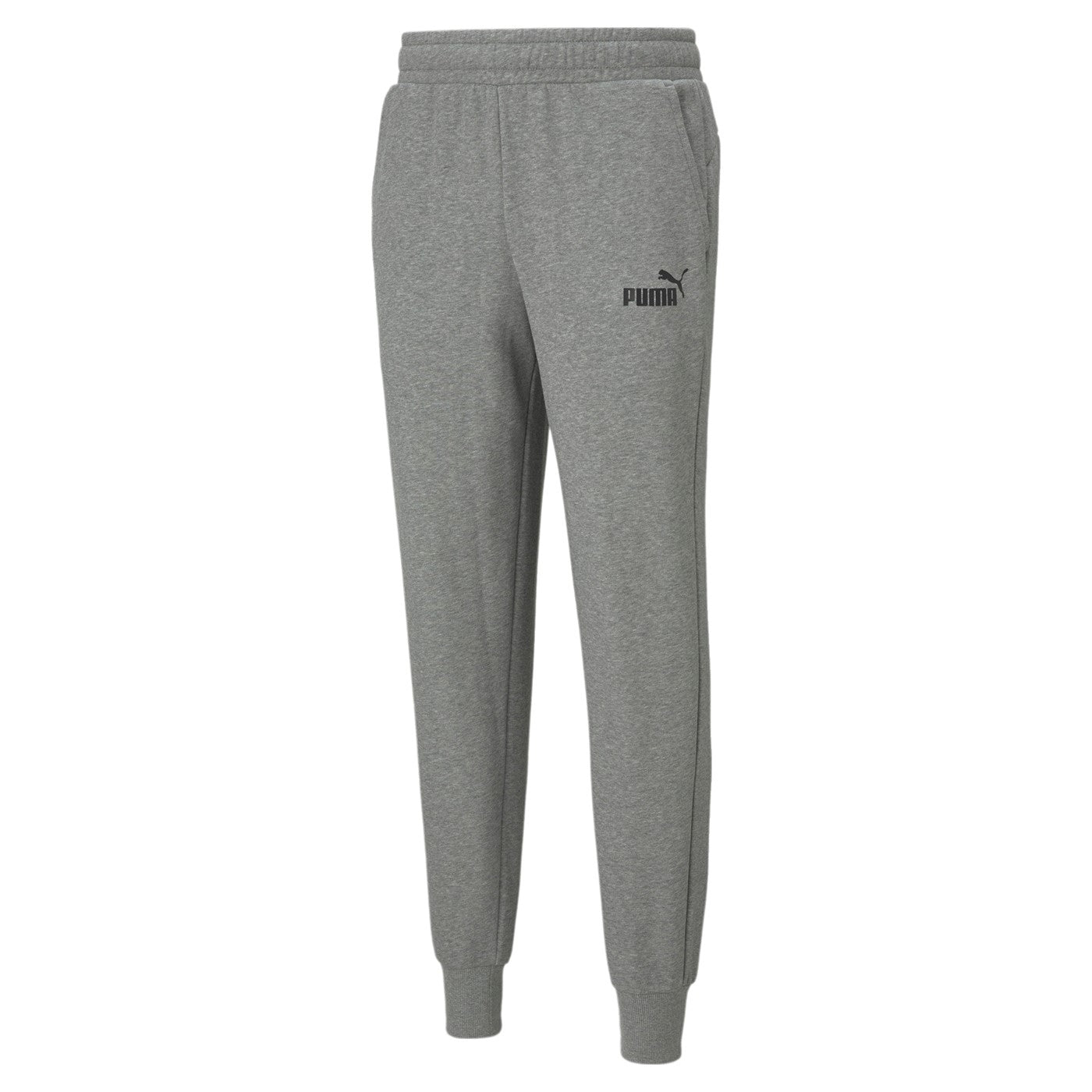 Puma pantalone sportivo da uomo Lungo in Jersey ESS Logo 586716 03 grigio medio