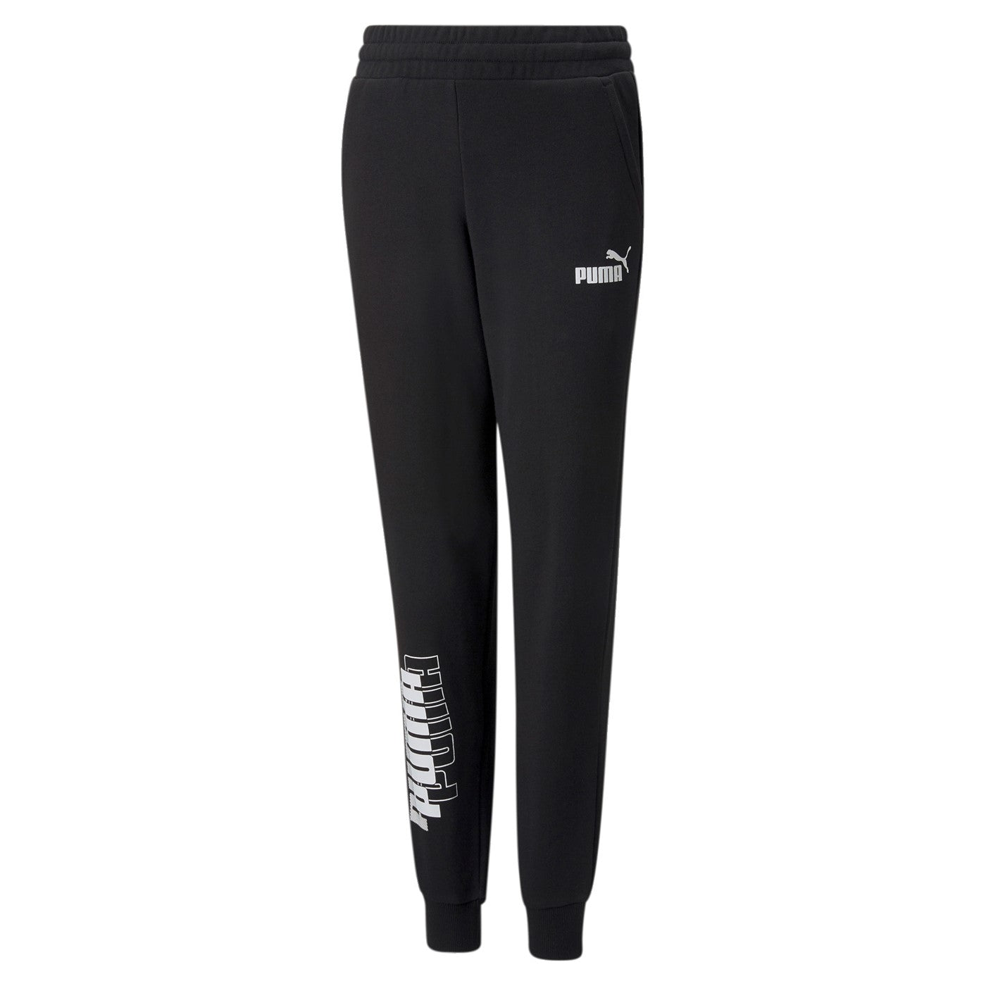 Puma pantalone sportivo da ragazzo Power Logo 847299 01 nero