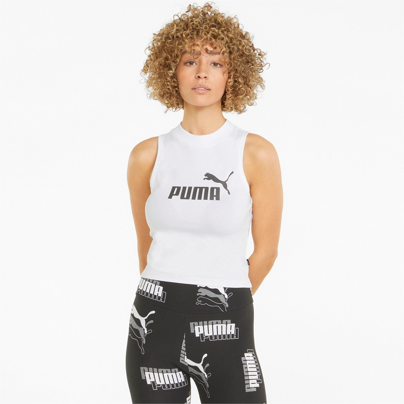 Puma Canotta ESS High Neck 848338 02 bianco