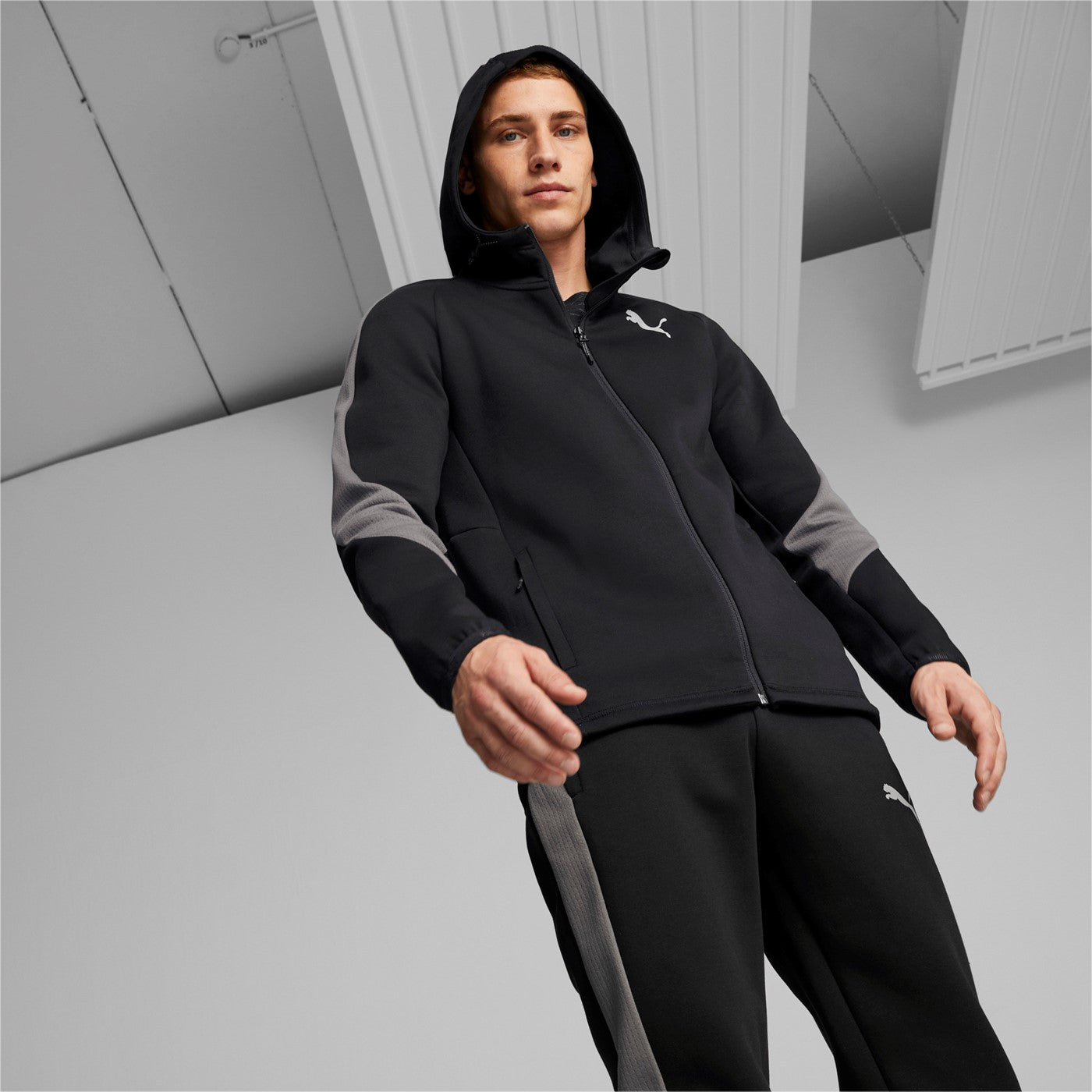 Puma Felpa con cappuccio Evostripe Full-Zip Hoodie 849915 01 black