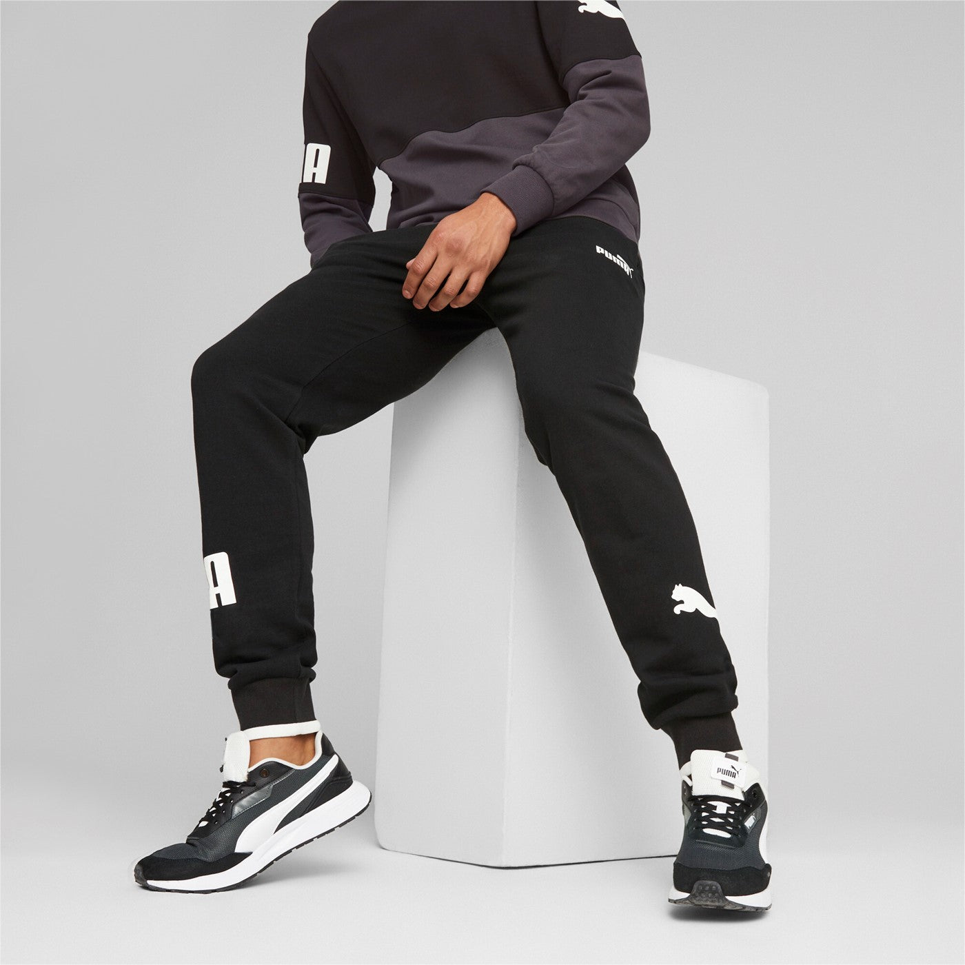 Puma Pantalone sportivo da uomo Power Sweatpant TR cl 673329-01 black